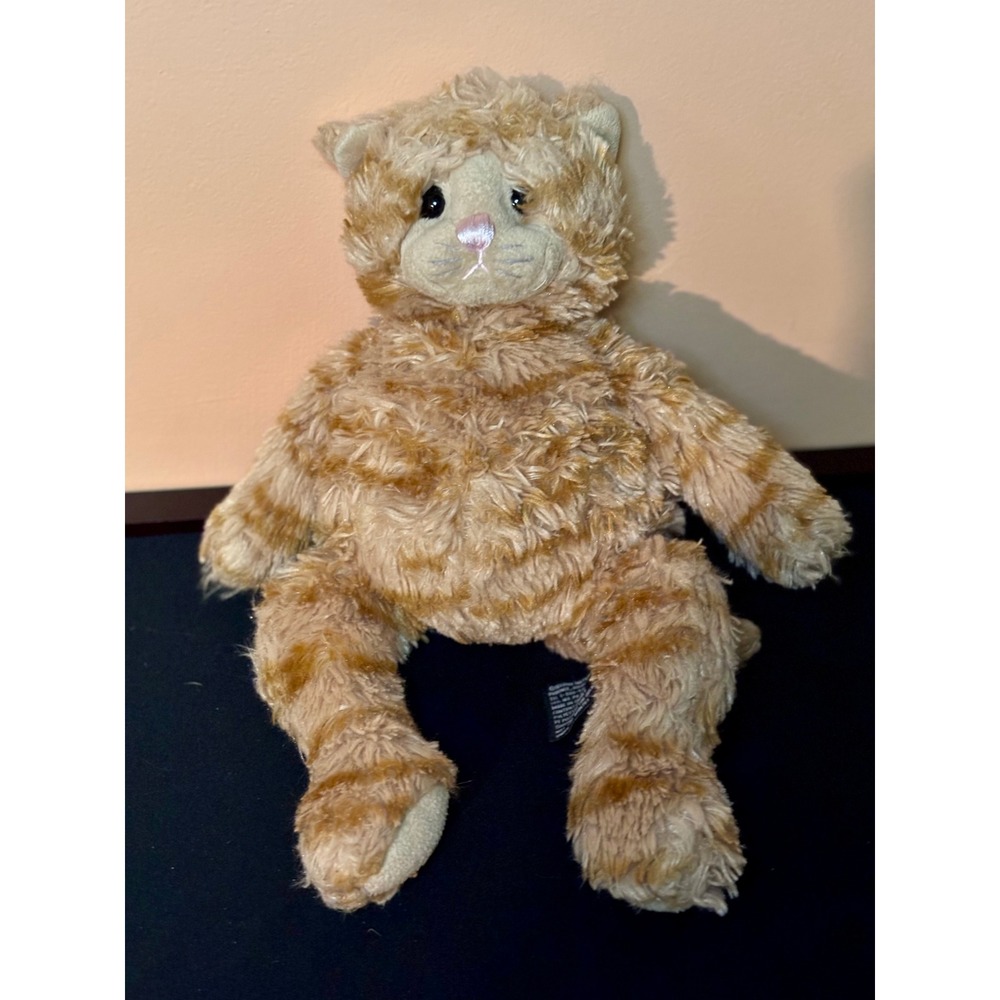Second Nature Design Simply Irresistible Orange Tabby Cat Plush Striped 10" 2004
